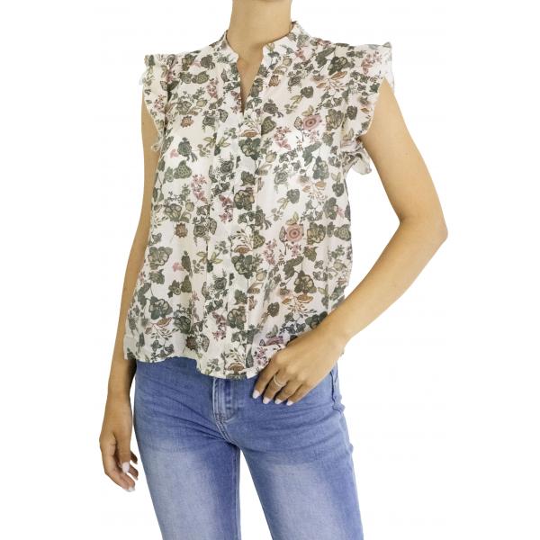 Blusa fantasia con volant